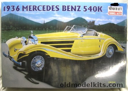 Minicraft 1/16 1936 Mercedes Benz 540K (Ex-Bandai), 11219 plastic model kit